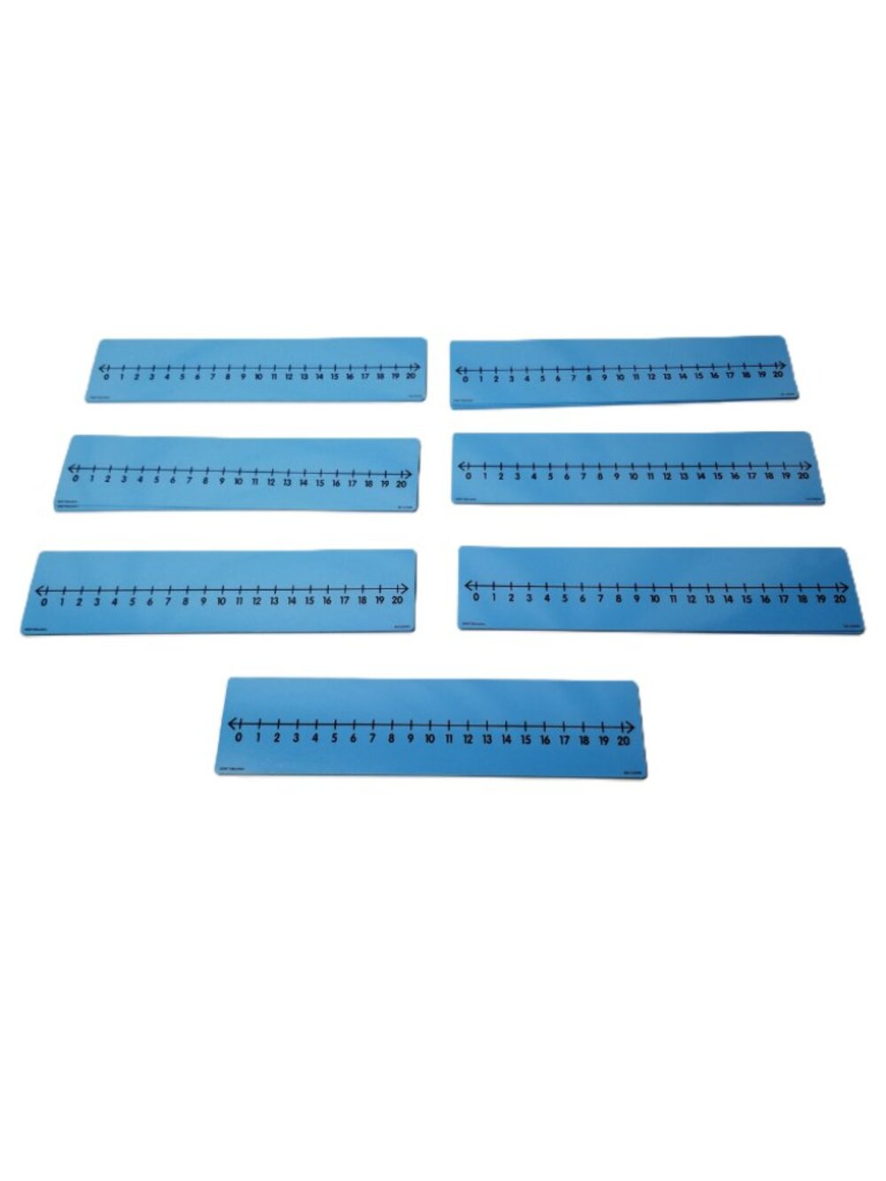 EAI Education Number Lines Set 28 Cards Double Sided Math Manipulatives Tool